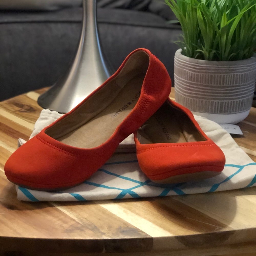 Lucky Brand -  Emmie orange ballet flats.